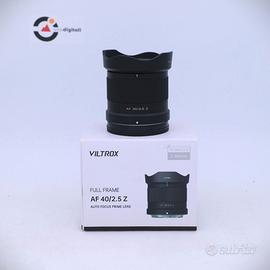 Viltrox  AF 40MM F2.5 STM Nikon Z Pari al nuovo