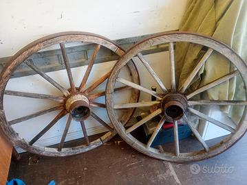 coppia Ruote Vintage 