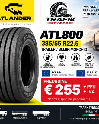 385/55 R22.5 ATLANDER ATL800 Pneumatici Camion