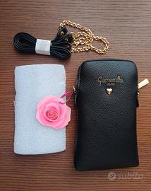 portacellulare nero della marca Camomilla Milano