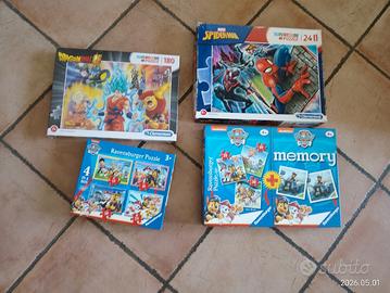 Puzzle lotto Dragon Ball Spider-Man paw patrol