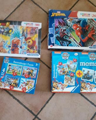 Puzzle lotto Dragon Ball Spider-Man paw patrol