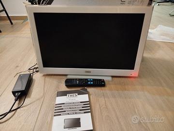 TV/Monitor 22" Thes bianco  con decoder