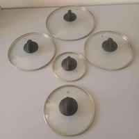 5 Coperchi in vetro padelle/pentole Totale Euro 15