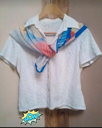 Camicetta vintage pizzo San Gallo