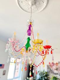 Lampadario Multicolor stile Boho Chic / Gypsy