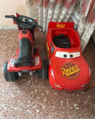 Auto moto elettrica per bambini saetta e ducati