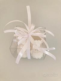 Scarpine da neonato lavorazione uncinetto a mano