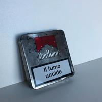 Lotto 2 scatole in latta Malboro porta sigaretta