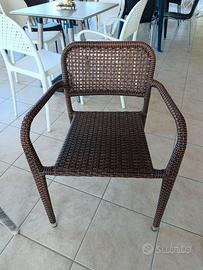 set 4 poltroncine in alluminio