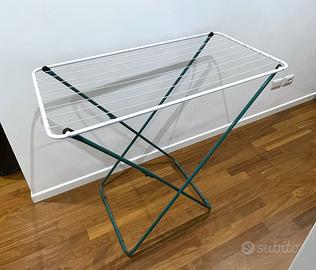 Stendibiancheria GIMI in acciaio bianco-verde