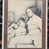 Litografia di Nando Ma allora il modello non fugge