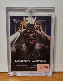 Carta Nba Topps Now LeBron James 40k Carrier point
