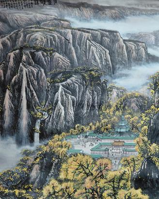 Shaolin dipinto a mano dei monaci