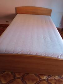 Letto 120x190 materasso Memory +rete faggio 