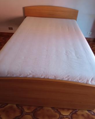 Letto 120x190 materasso Memory +rete faggio 