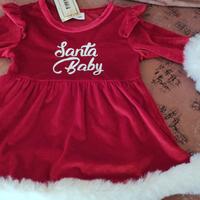 vestito rosso natalizio bambina 