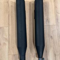 Scarichi Vance & Hines Twin Slash neri Touring M8