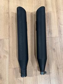 Scarichi Vance & Hines Twin Slash neri Touring M8