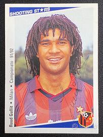 Ruud Gullit - card/figurina AUTOGRAFATA