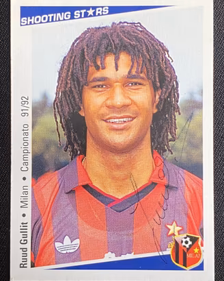 Ruud Gullit - card/figurina AUTOGRAFATA