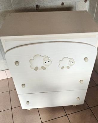 lettino e fasciatoio azure