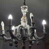 Lampadario Capodimonte 6 braccia