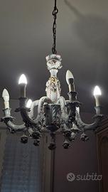 Lampadario Capodimonte 6 braccia