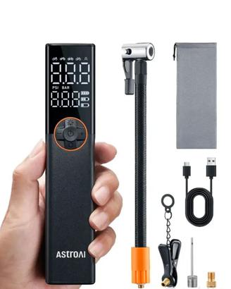 Pompa per bici portatile AstroAI L8, gonfiatore