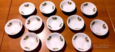 SET DI 12 CIOTOLE DECORATE DA FRUTTA/GELATO