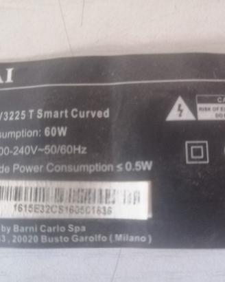 Ricambi TV Akai CTV3225 T Smart curved