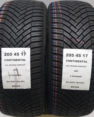 2 GOMME 205 45 17 CONTINENTAL BR1258