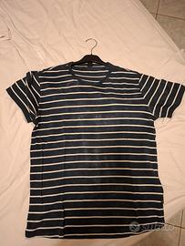 T-shirt Replay taglia M  blue a righe 