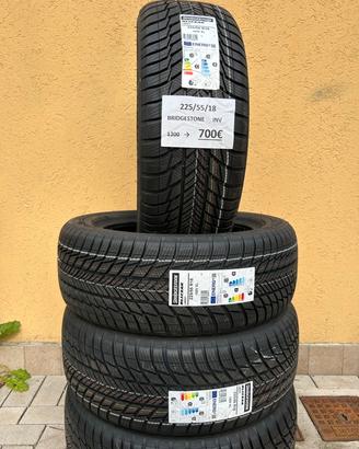 4 pneumatici 225/55 r18 invernali bridgestone NUOV