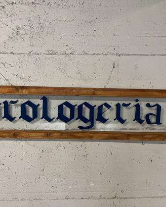 Insegna orologeria anni 40 - 50 vintage