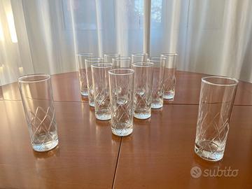 SET DA 12 BICCHIERI TUMBLER X LIQUORE ALTI NUOVI