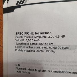 Tapis roulant JK FITNESS genius 136