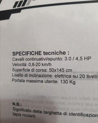 Tapis roulant JK FITNESS genius 136