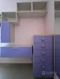 Mobili cameretta con settimino e scrivania