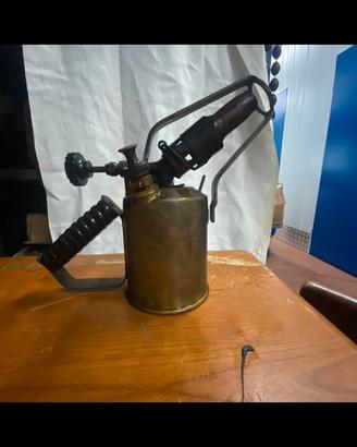 Saldatore fiamma benzina ottone manico metallo