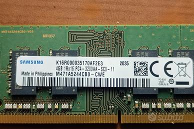 Modulo RAM DDR4 Samsung 4GB 