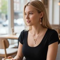 Set artigianale collana, orecchini e braccialetto