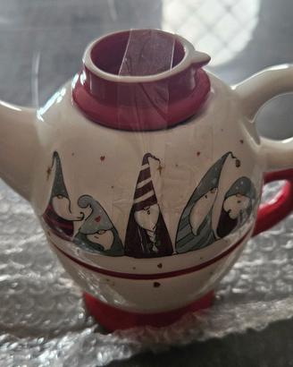 Teiera e tazza natalizia