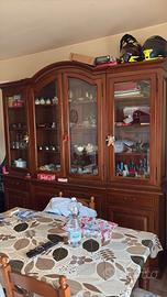 Mobile soggiorno in legno 4 vetrine 