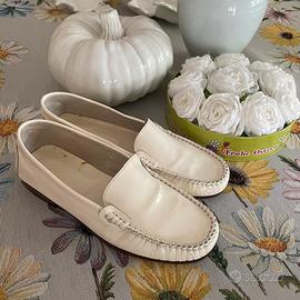 Mocassino Melluso, colore bianco avorio