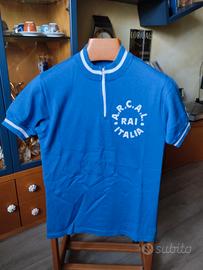 maglia ciclismo epoca RAI Frejus bianchi maino