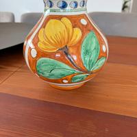 Vaso ceramica dipinta a mano produzione siciliana