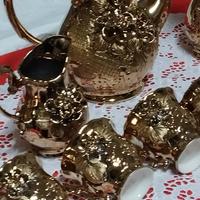 servizio placato in oro 24 k fatto a mano vintage 