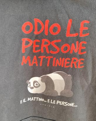 Felpa con cappuccio divertente Panda unisex.
