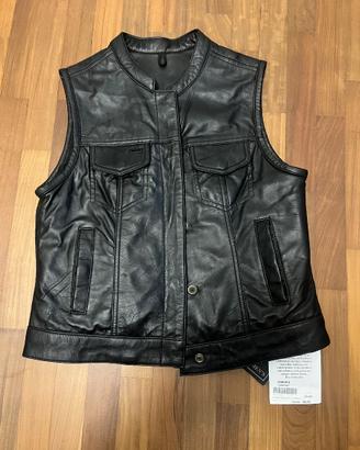 Gilet pelle da moto